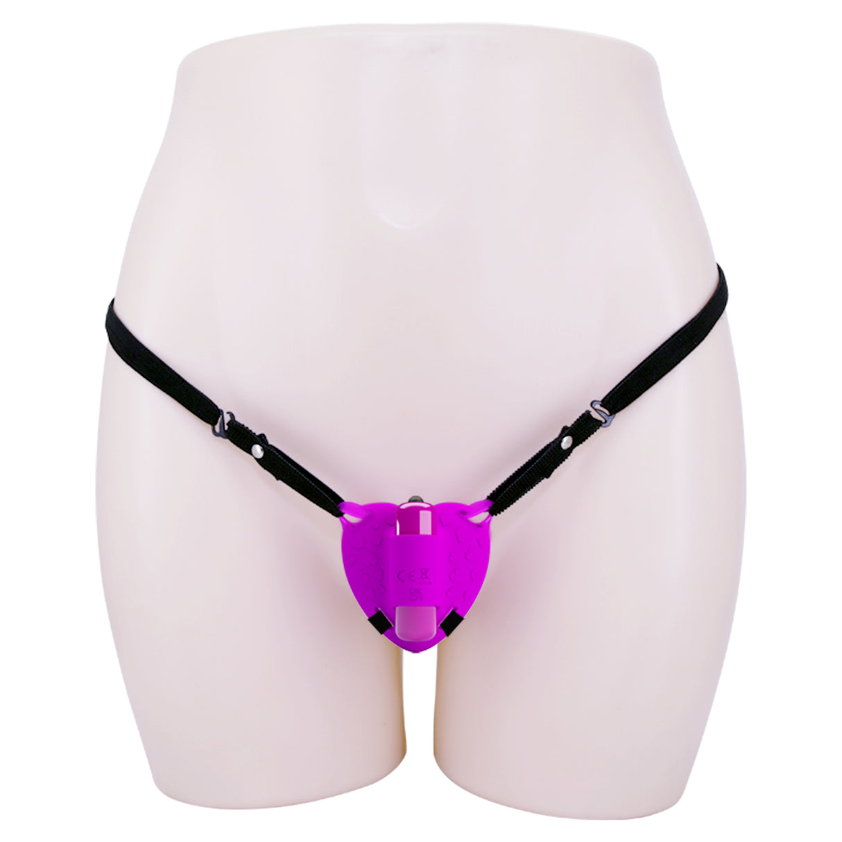 Strap On Clitoral Massager Purple