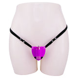 Strap On Clitoral Massager Purple