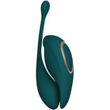 Twitch 2 - Rechargeable Suction & Flapping Vibrator with Remote Control Vibrating Egg - Forest Green