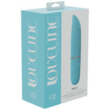 LoveLine - Beso - 10 Speed Vibrating Mini-Lipstick - Silicone - Rechargeable - Waterproof - Blue