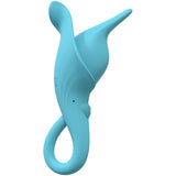 LoveLine - Lily - 10 Speed Clitoral Vibe - Sealed Silicone - Rechargeable - Submersible - Blue