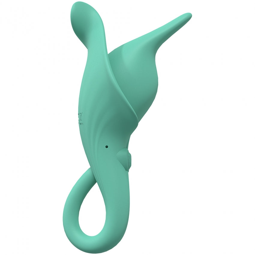 LoveLine - Lily - 10 Speed Clitoral Vibe - Sealed Silicone - Rechargeable - Submersible - Green