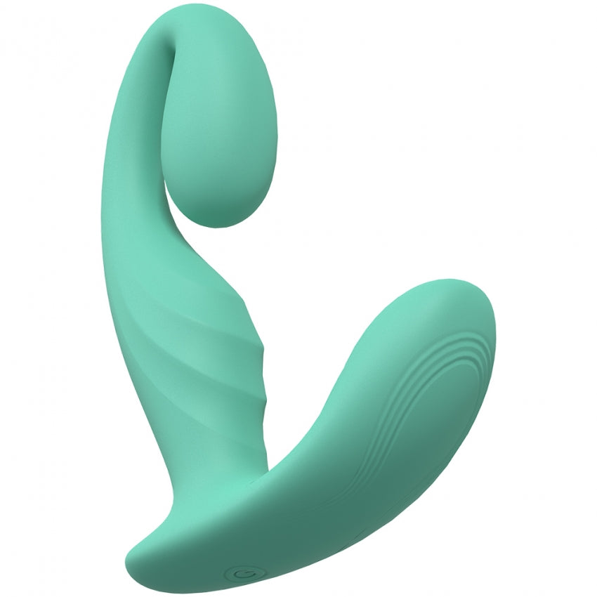 LoveLine - Bliss - 10 Speed Dual Motor Vibe - Sealed Silicone - Rechargeable - Submersible - Green