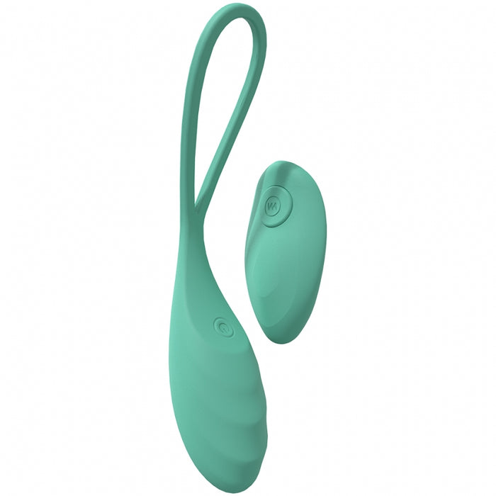 LoveLine - Passion - 10 Speed Remote Control Egg  - Sealed Silicone - Rechargeable - Submersible - Green