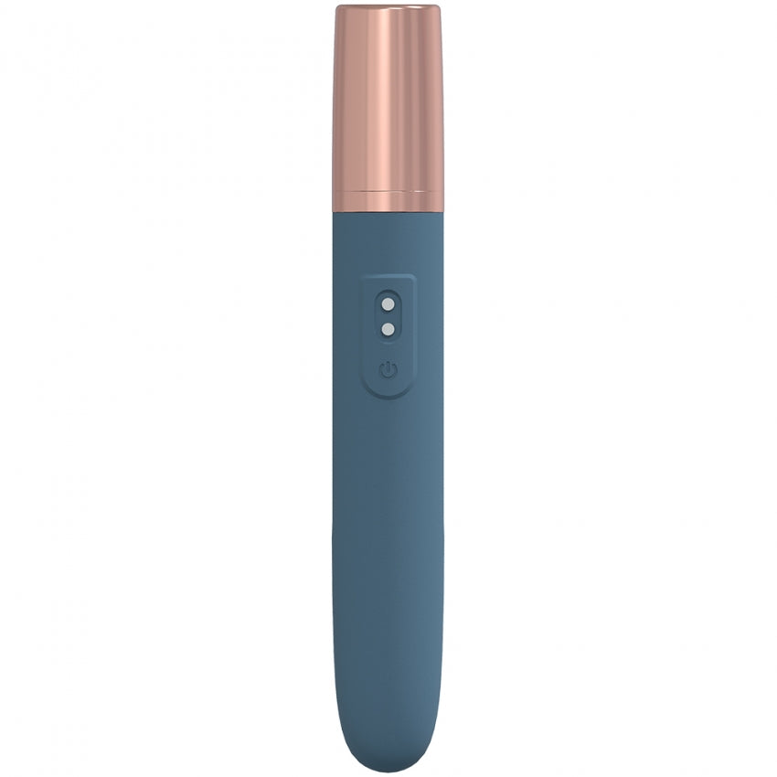 LoveLine - The Traveler - 10 Speed Travel Vibe - Silicone - Rechargeable - Waterproof - Blue/Grey