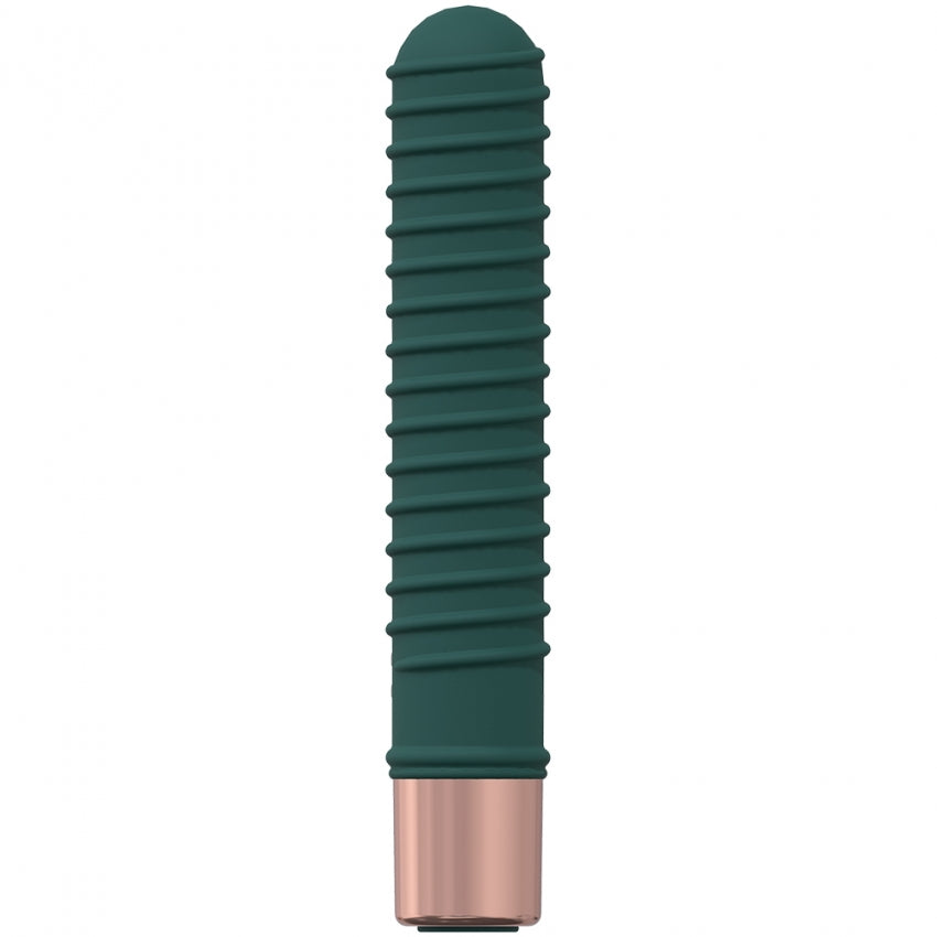 LoveLine - Poise - 10 Speed Mini-Vibe - Silicone - Rechargeable - Waterproof - Forest Green