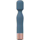 LoveLine - Glamour - 10 Speed Mini-Wand - Silicone - Rechargeable - Waterproof - Blue/Grey
