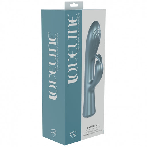 LoveLine - La Perla I - 10 Speed Rabbit - Silicone - Rechargeable - Waterproof - Blue