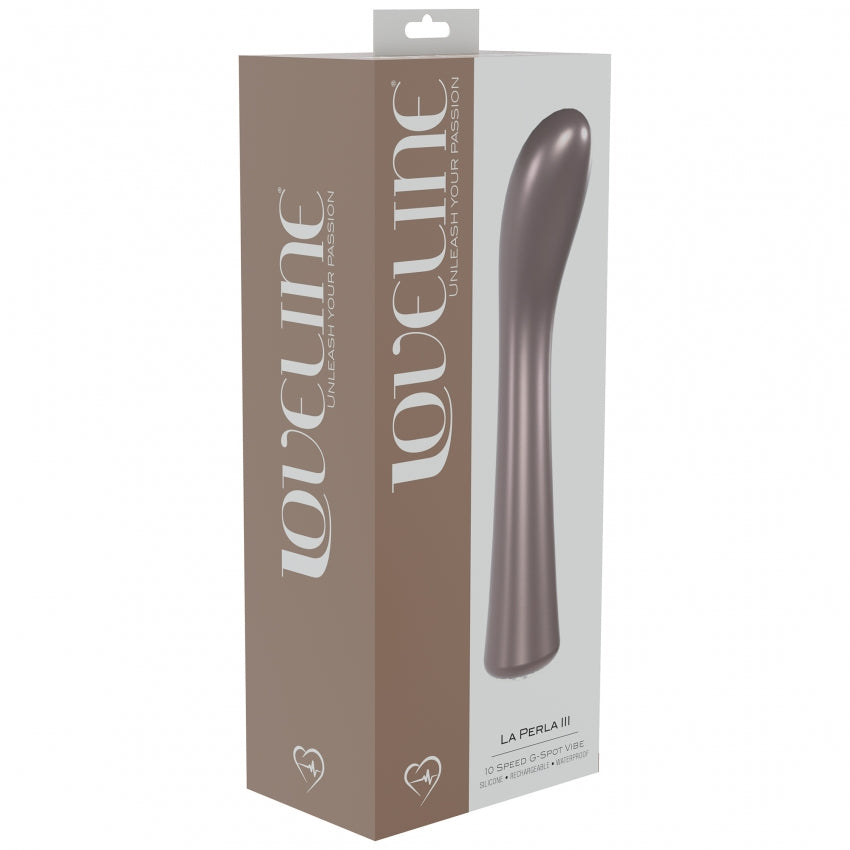 LoveLine - La Perla III - 10 Speed G-Spot Vibe - Silicone - Rechargeable - Waterproof - Pink