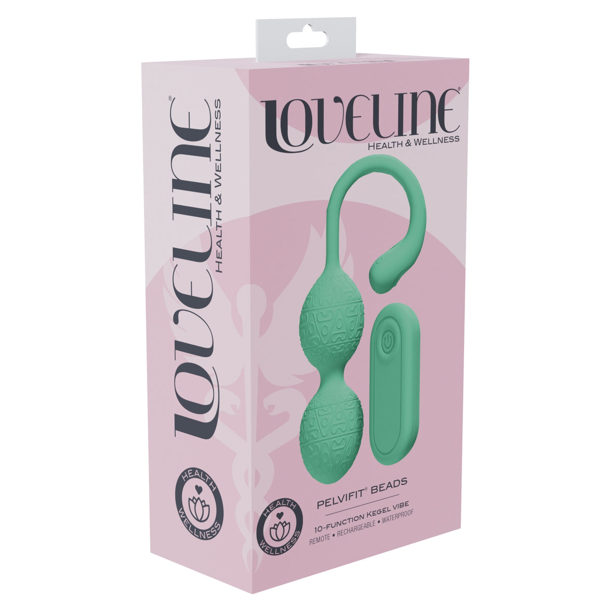 Loveline - PelviFit� Beads Kegel Vibe - 10 Function - Vibrating - Waterproof - Remote - Green
