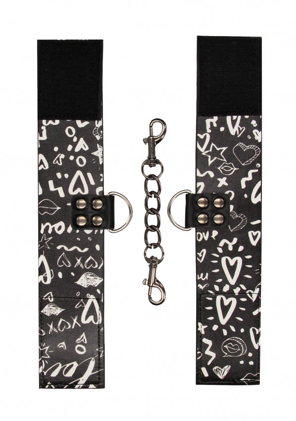 Printed Handcuffs Black (NLA)