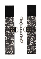Printed Handcuffs Black (NLA)