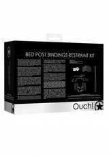 Bed Post Bindings Restraing Kit Black