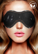 Denim Eye Mask - Black Denim Mask (NLA)