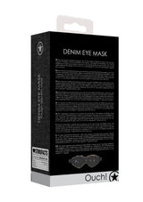 Denim Eye Mask - Black Denim Mask (NLA)