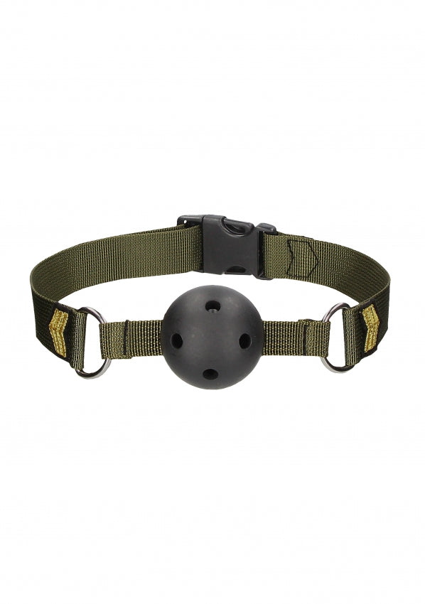 Breathable Ball Gag - Army Theme - Green (NLA)