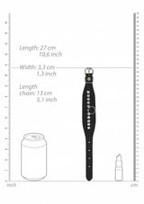 Diamond Studded Wrist Cuffs - Black (NLA)