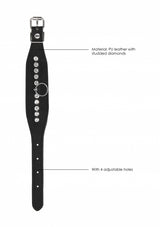 Diamond Studded Wrist Cuffs - Black (NLA)