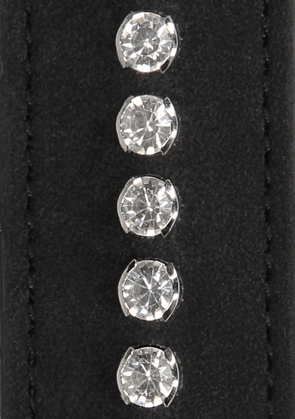 Diamond Studded Wrist Cuffs - Black (NLA)