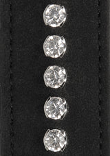 Diamond Studded Wrist Cuffs - Black (NLA)