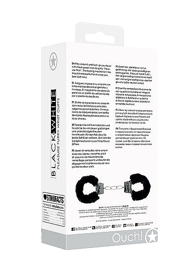 Beginners Furry Handcuffs - With Quick-Release Button