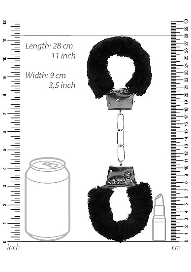 Beginners Furry Handcuffs - With Quick-Release Button
