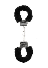 Pleasure Furry Handcuffs - With Quick-Release Button