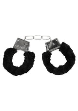 Pleasure Furry Handcuffs - With Quick-Release Button