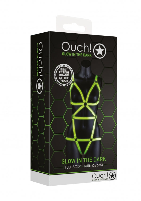 Full Body Harness - Glow in the Dark *Picture varies from product (Straps) Size S/M