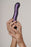 Ultra Soft Curvy G-Spot Dildo - 7'' / 17 cm - Metallic Purple