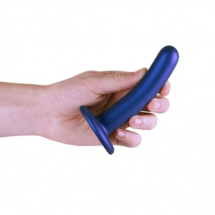 Smooth G-Spot Dildo - 5'' / 12 cm - Metallic Blue