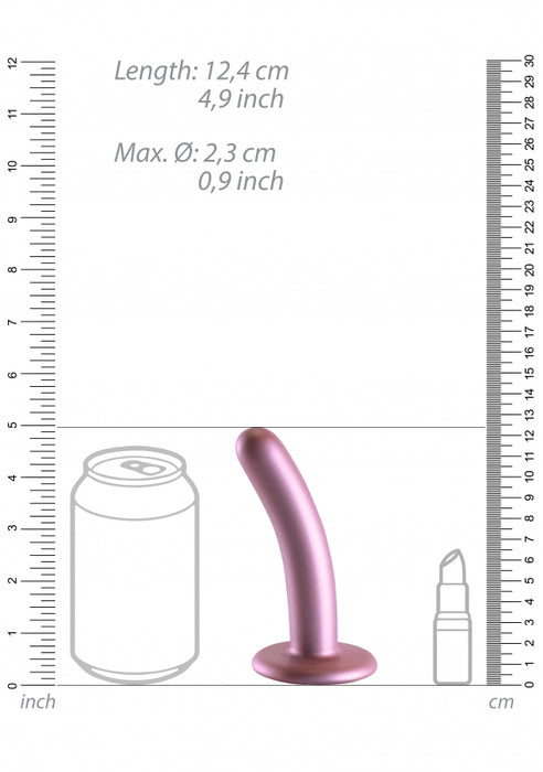 Smooth G-Spot Dildo - 5'' / 12 cm - Rose Gold