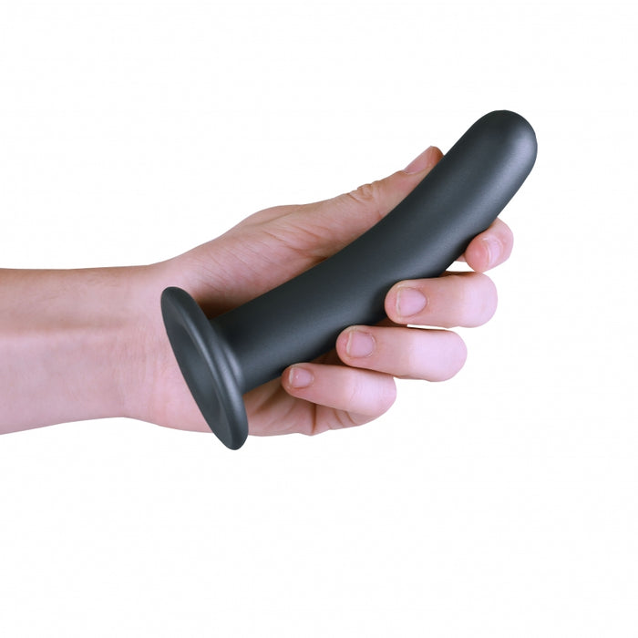 Smooth G-Spot Dildo - 6'' / 14,5 cm - Gun Metal