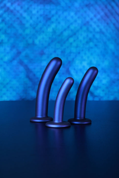 Smooth G-Spot Dildo - 6'' / 14,5 cm - Metallic Blue