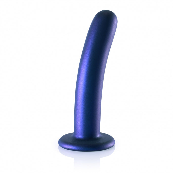 Smooth G-Spot Dildo - 6'' / 14,5 cm - Metallic Blue