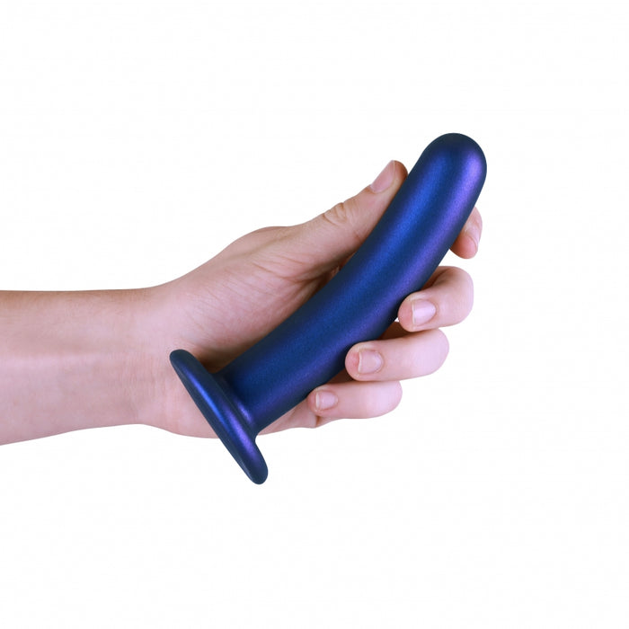 Smooth G-Spot Dildo - 6'' / 14,5 cm - Metallic Blue