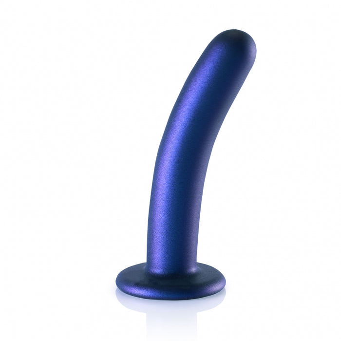 Smooth G-Spot Dildo - 6'' / 14,5 cm - Metallic Blue