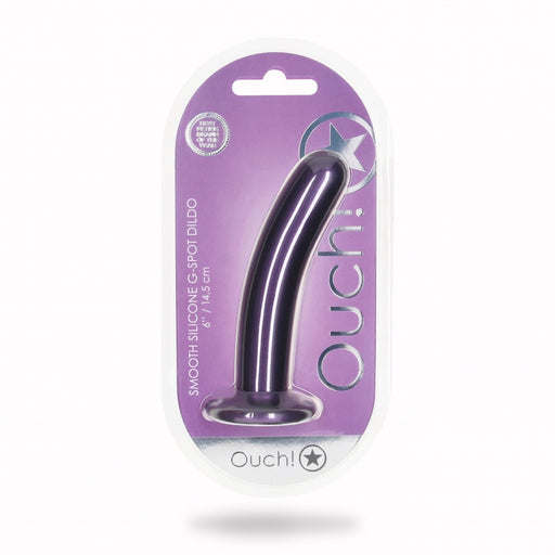 Smooth G-Spot Dildo - 6'' / 14,5 cm - Metallic Purple