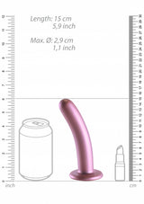Smooth G-Spot Dildo - 6'' / 14,5 cm - Rose Gold