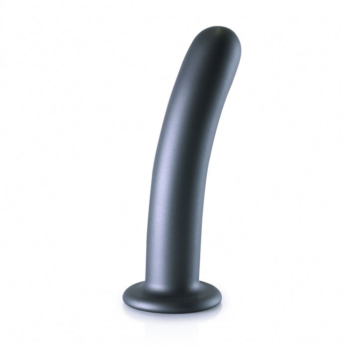 Smooth G-Spot Dildo - 7'' / 17 cm - Gun Metal