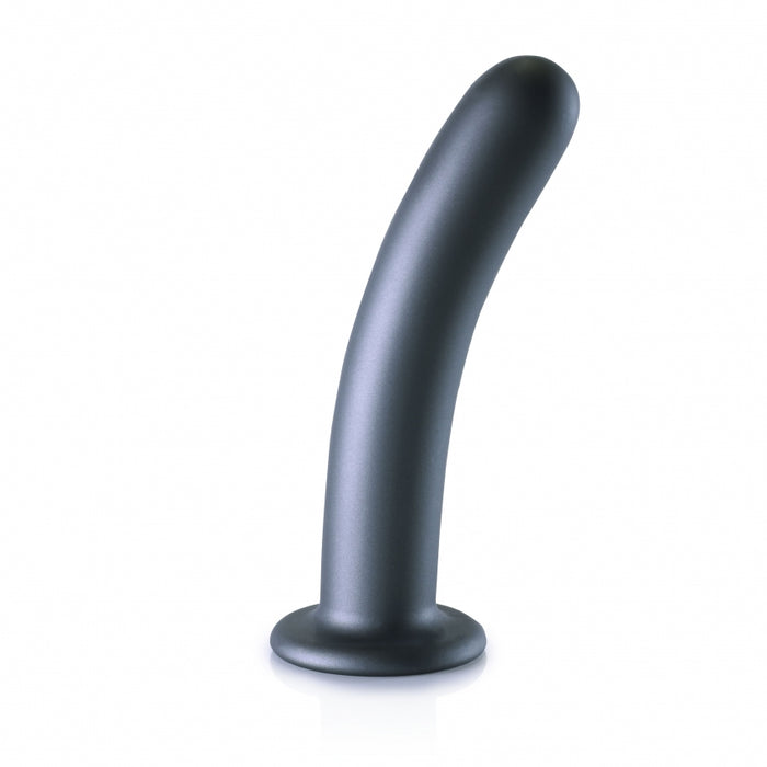 Smooth G-Spot Dildo - 7'' / 17 cm - Gun Metal