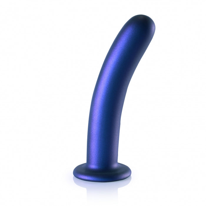 Smooth G-Spot Dildo - 7'' / 17 cm - Metallic Blue