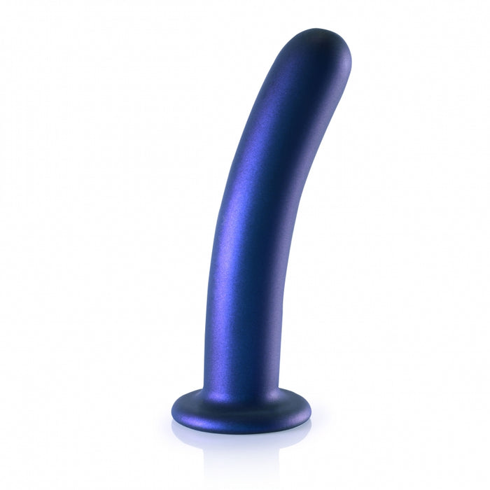 Smooth G-Spot Dildo - 7'' / 17 cm - Metallic Blue