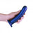 Smooth G-Spot Dildo - 7'' / 17 cm - Metallic Blue