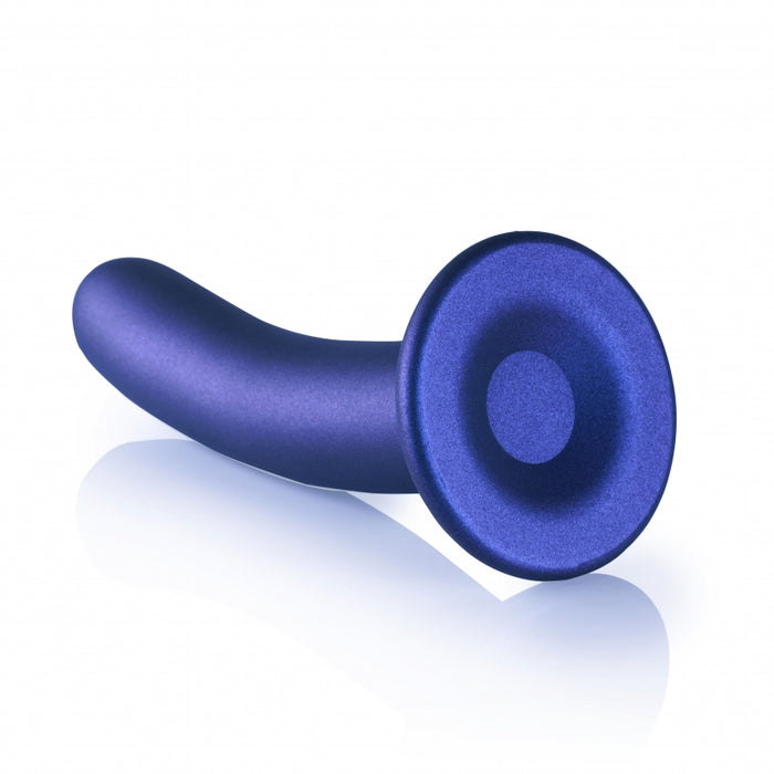 Smooth G-Spot Dildo - 7'' / 17 cm - Metallic Blue