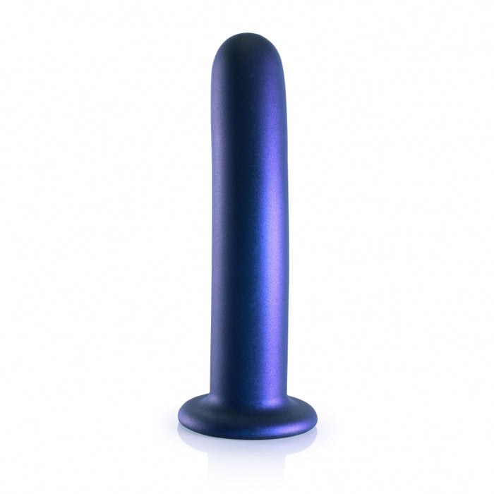 Smooth G-Spot Dildo - 7'' / 17 cm - Metallic Blue