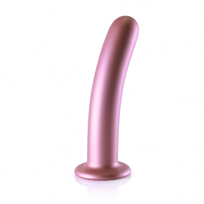 Smooth G-Spot Dildo - 7'' / 17 cm - Rose Gold