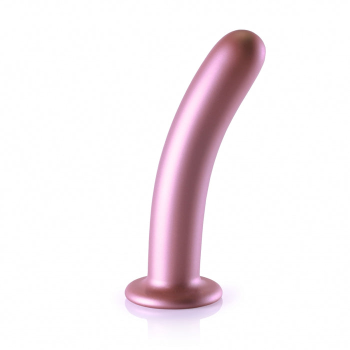 Smooth G-Spot Dildo - 7'' / 17 cm - Rose Gold