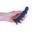 Beaded G-Spot Dildo - 5'' / 13 cm - Metallic Blue