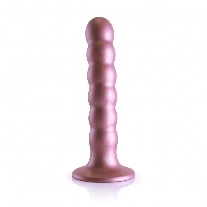 Beaded G-Spot Dildo - 5'' / 13 cm - Rose Gold